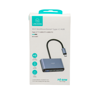 USAMS 4IN1 TYPE C HUB