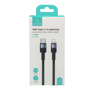 USAMS C TO LIGHTNING DATA CABLE 1.2M